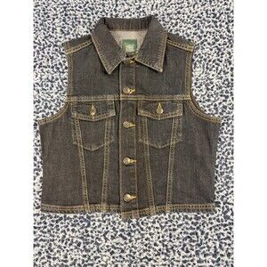 Wild Fable Sleeveless Dark Wash Denim Vest  Western Cowboy Core Size S